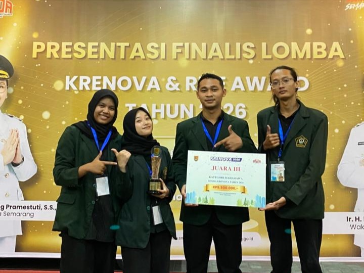 PRESTASI MAHASISWA UNISSULA DALAM LOMBA KRENOVA & RISE AWARD 2026 MELALUI INOVASI “BIOTUTOR SEMAR”